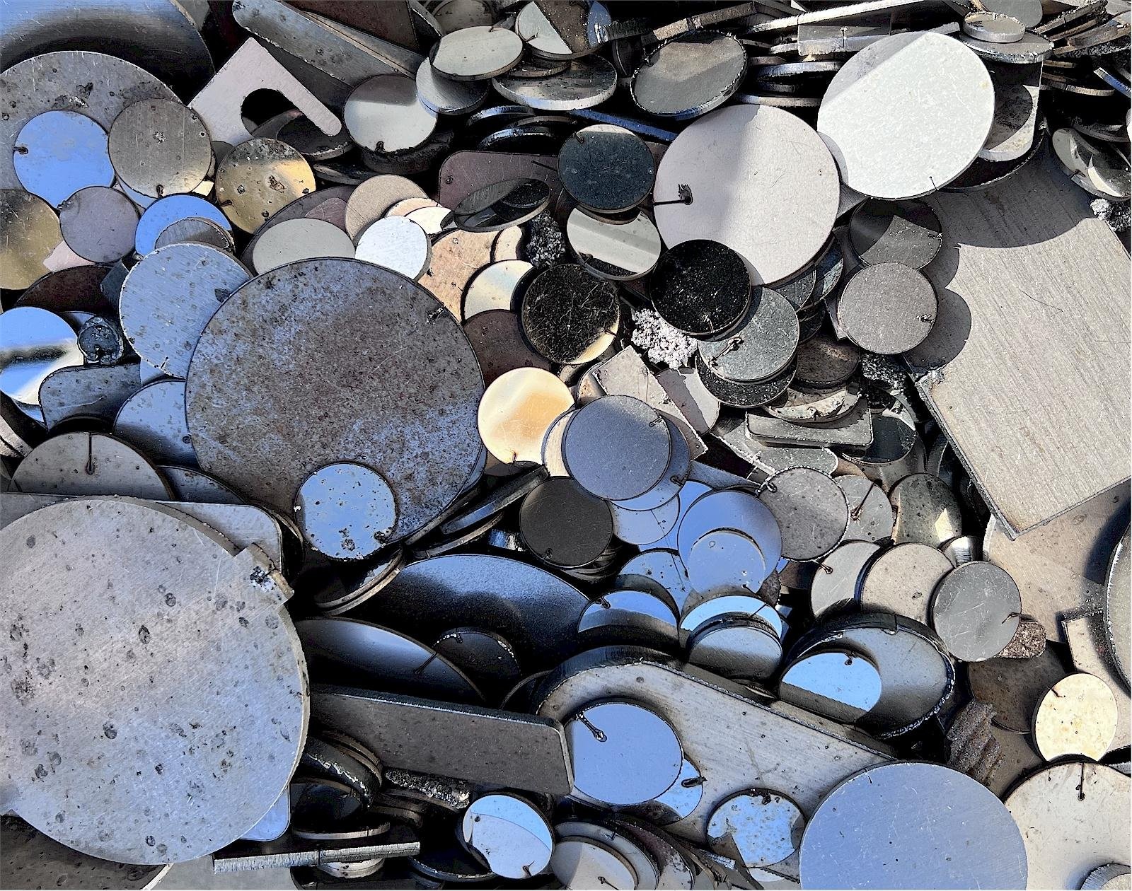 5 Pounds! Laser Cut Scrap – Stainless Steel, Cold Rolled Steel and Aluminum