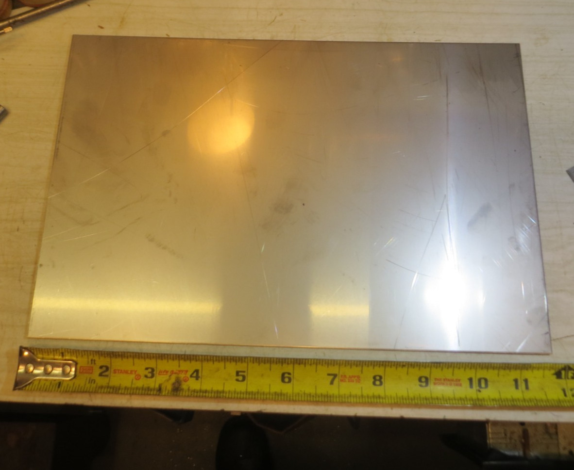 7-3/4″ x 11-3/4″ 304 Stainless Steel Sheet Plate .060″ (1/16″) Thick 16 Gauge
