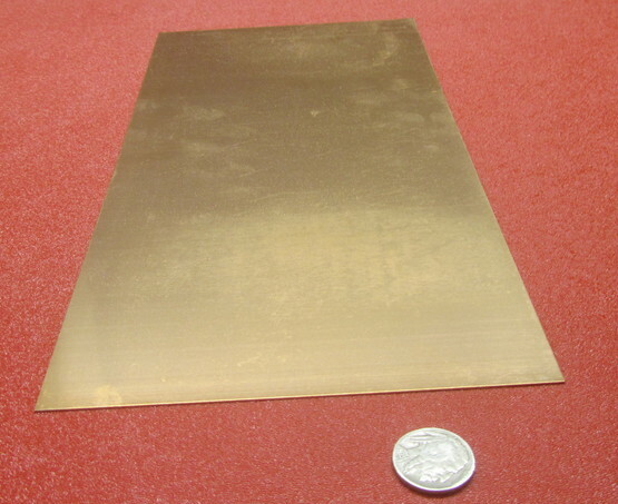510 Phosphor Bronze Sheet .025″ (+/-.004″) Thick x 6.0″ Wide x 12.0″ Length
