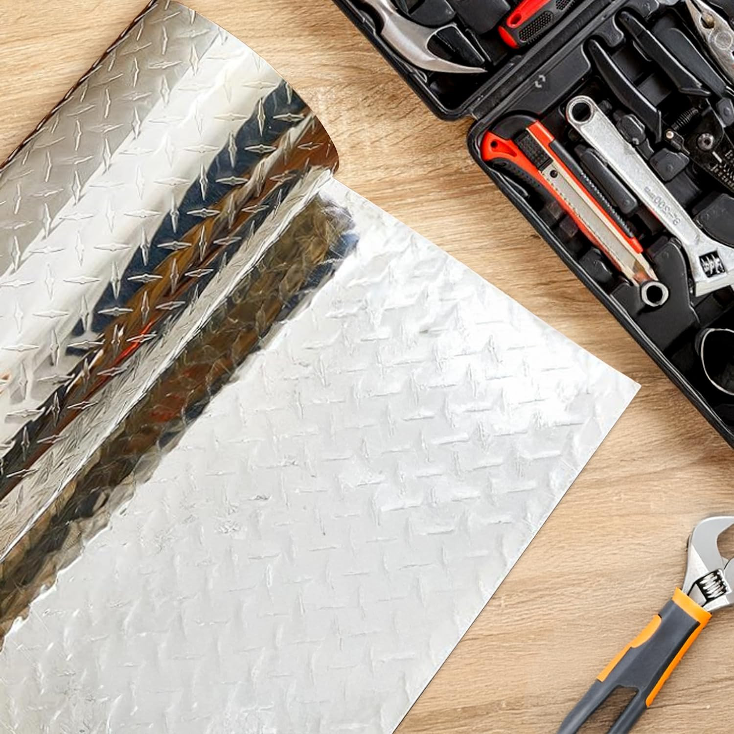 Diamond Plate Aluminum Sheet – 3003 H22, 17GA 0.045″ Thick, Heavy-Duty Aluminum