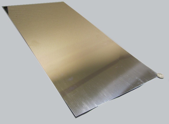 430 Stainless Steel Sheet, .025″ Thick x 12.0″ Wide x 24.0″ Length, 1 Unit