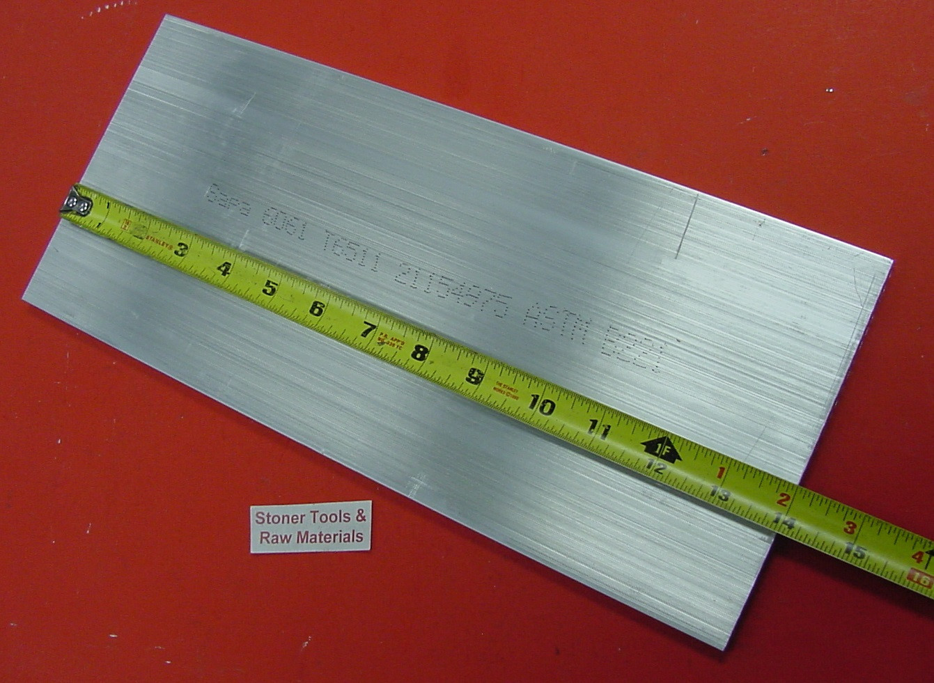 5/8″ X 6″ ALUMINUM 6061 FLAT BAR 14″ long Solid T6511 Extruded Mill Stock New