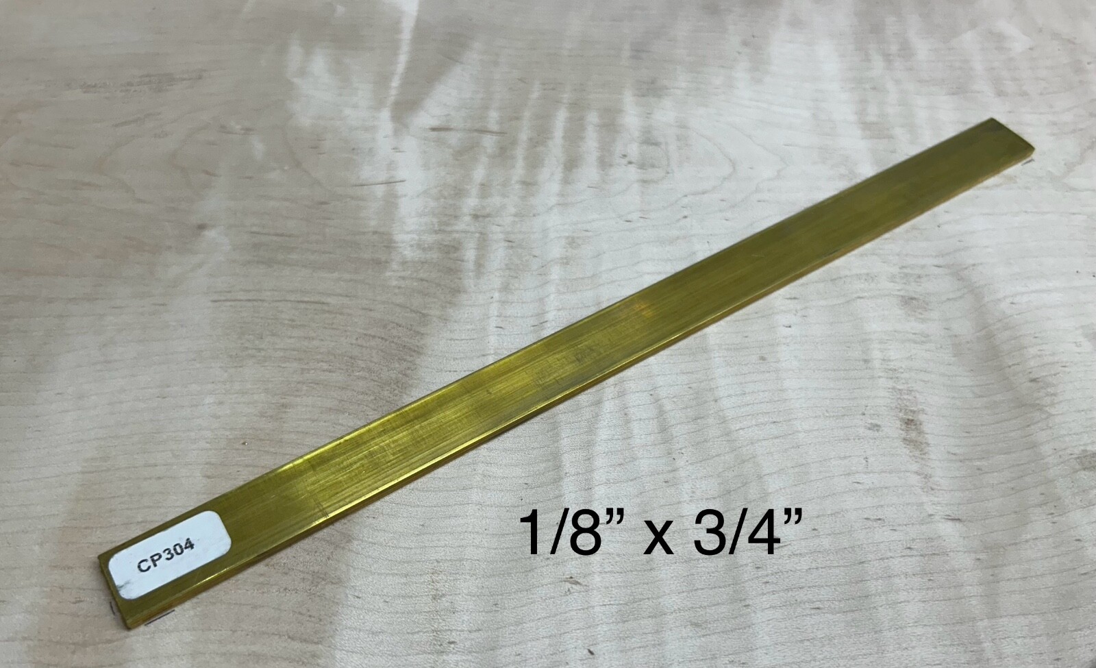 C360 Solid Brass Flat Bar 12″ long 1/8″ x 3/4 mill stock diy knife .125” x .750