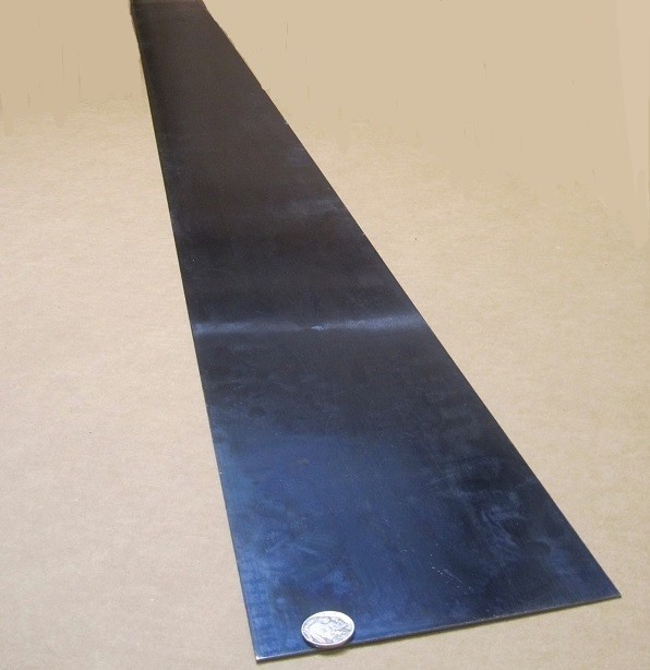 Blue Tempered Spring Steel Shim 0.020″ Thick x 6.00″ Width x 50″ Length