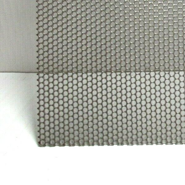 5/32″ ROUND HOLE ON 3/16″ STAGGERED 18 GA. STAINLESS PERFORATED SHEET-17″ X 40″