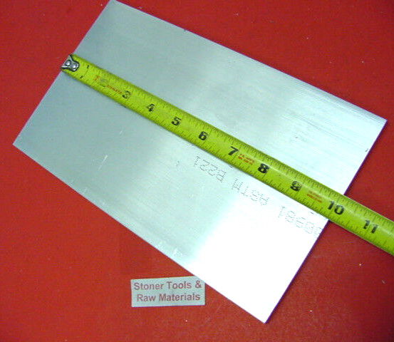 5/8″ X 6″ ALUMINUM 6061 FLAT BAR 10″ long Solid T6511 Extruded Mill Stock New