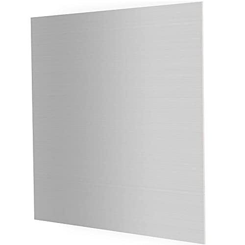 Aluminum Sheet Metal 12x12x1/32″ Flat Plain Aluminum Plate with Protective Film