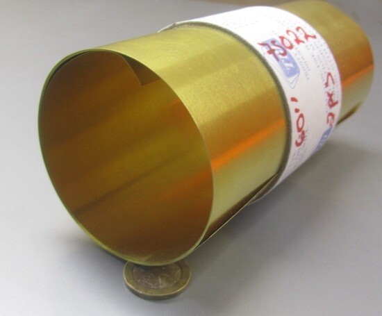 260 Brass Shim Sheet 0.004″ Thick x 6.00″ Wide x 60″ Length
