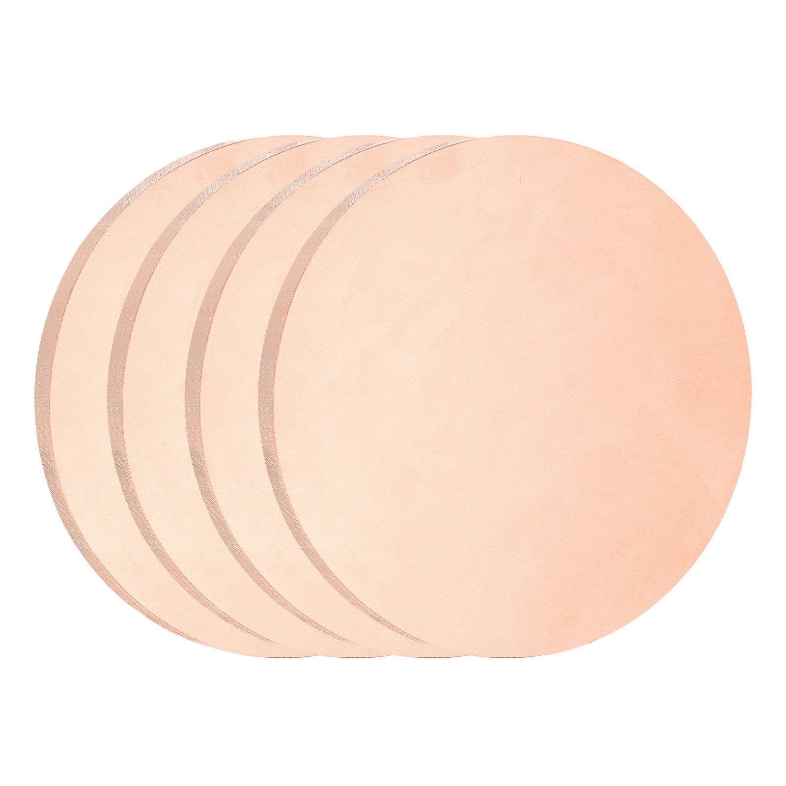 4 Pcs 0.1″ Thick 1.2″ Dia Copper Round Plate C1100 Pure Copper Sheet
