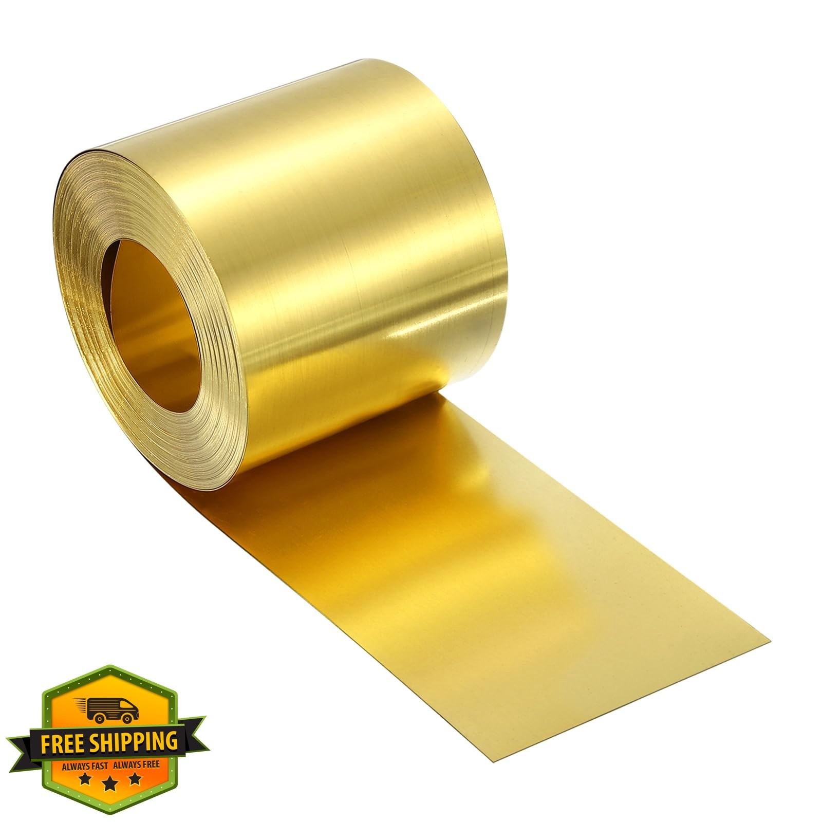 uxcell 800″x2″x0.0004″ Brass Foil Roll