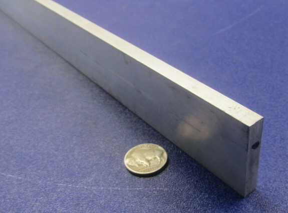 6061 T6 Metric Aluminum Bar, 8mm Thick x 40mm Wide x 3 Ft Length