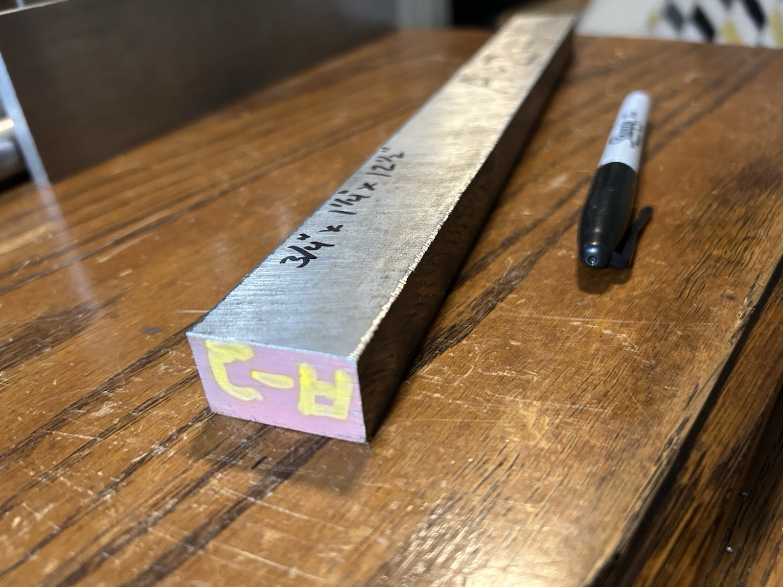 A2 Tool Steel, 3/4″ x 1-1/4″ x 12-1/2″, Flat Bar, decarb free, Machine Stock