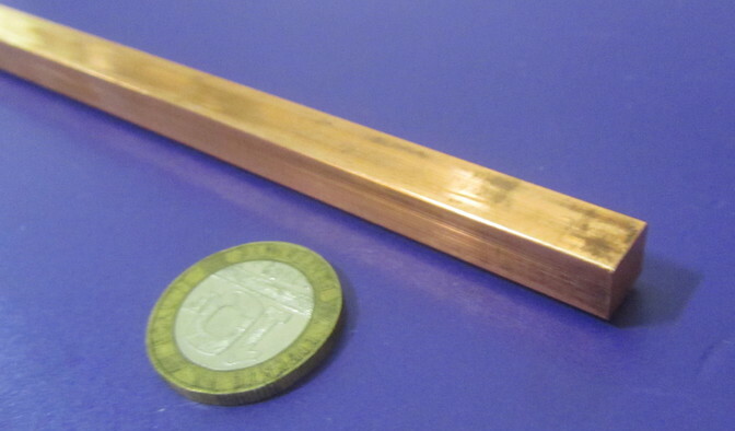 110 Copper Square Bar H02, 5/16″ Thick x 5/16″ Wide x 6 Ft Length