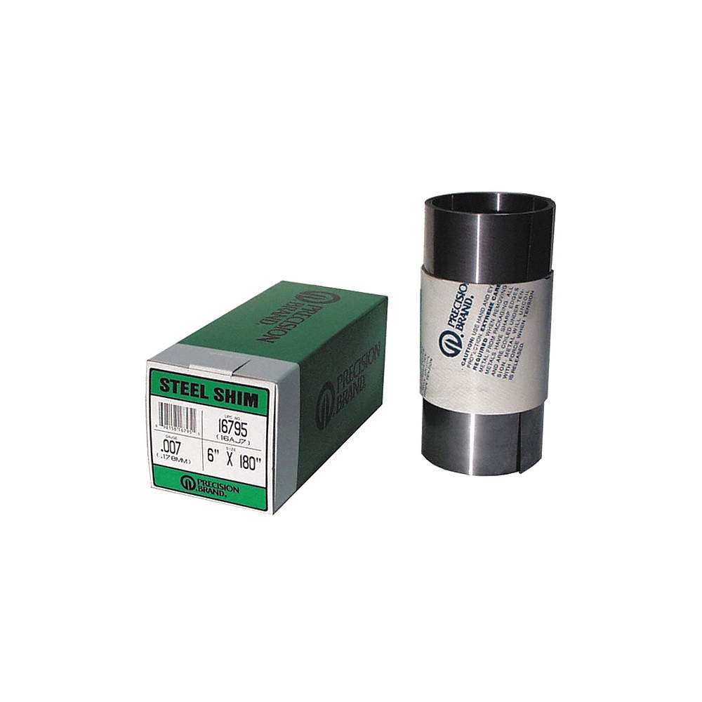 PRECISION BRAND 16780 Shim Stock,6″ W,180″ L,0.004″ Thk 5EY26