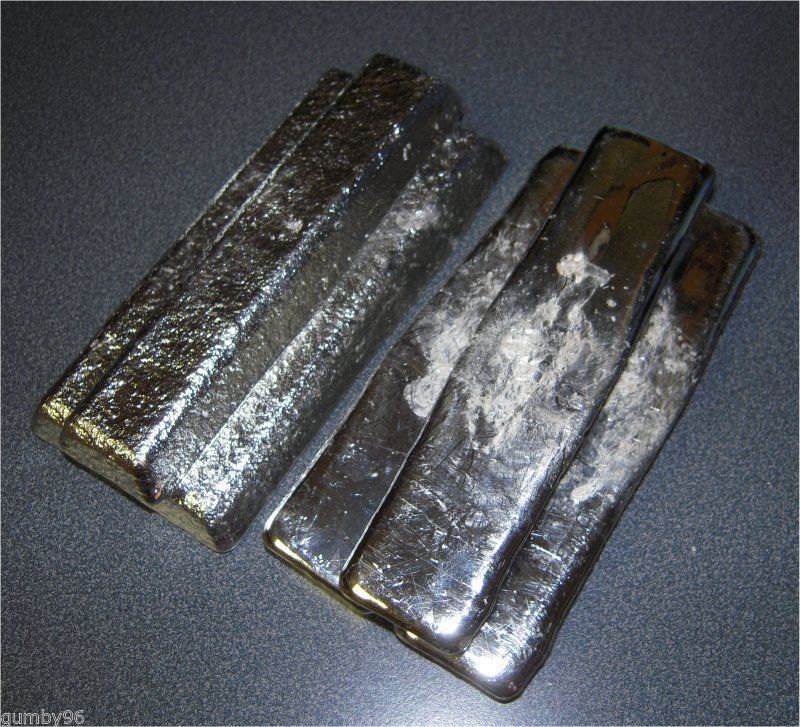 1 Pound TIN metal Ingot 99.97% pure element Bullion – 453.6+ grams lb BAR
