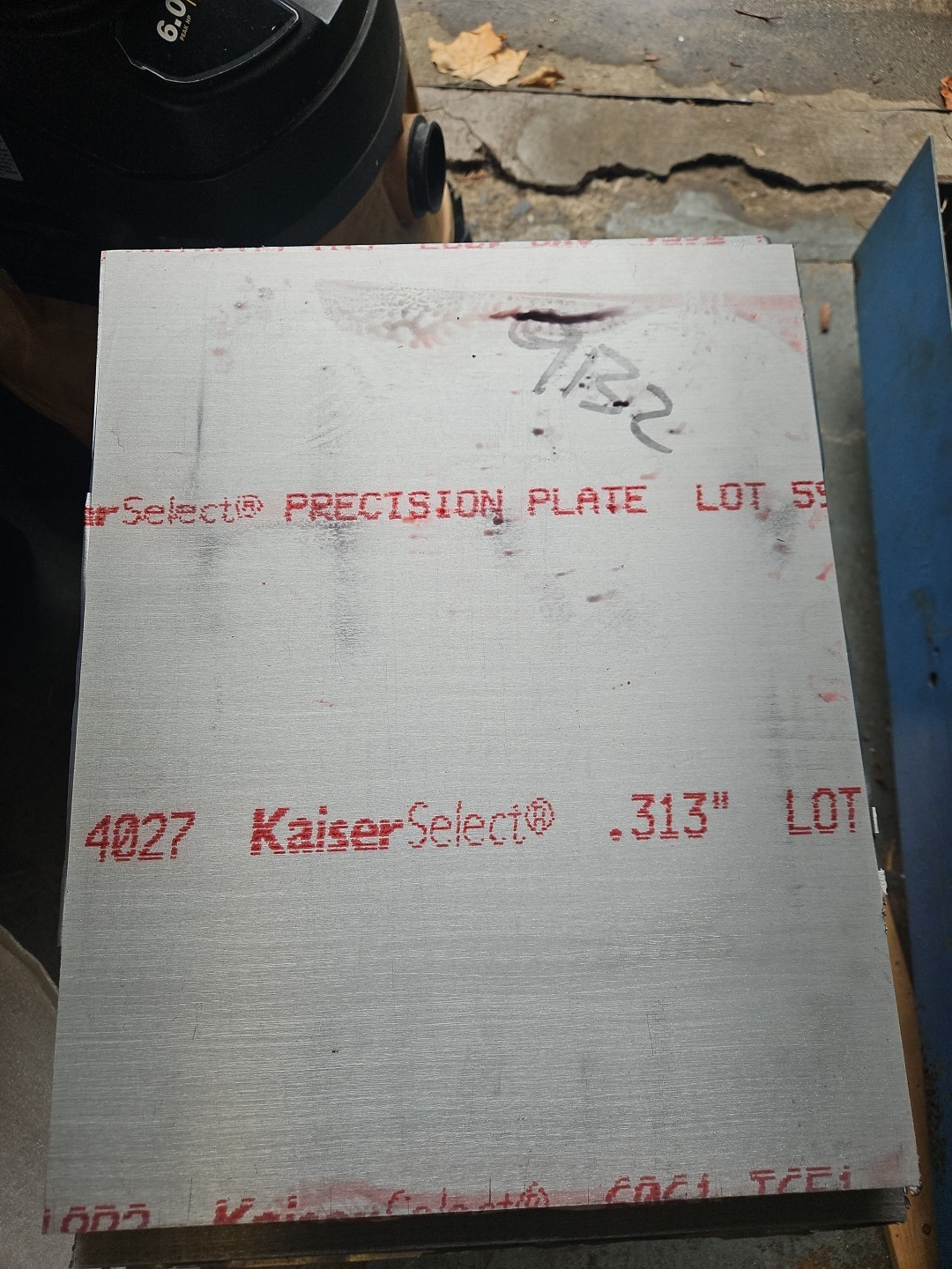 Aluminum plate 6061-T651 5/16” X 17-3/16” X 13-11/16″ Made In USA