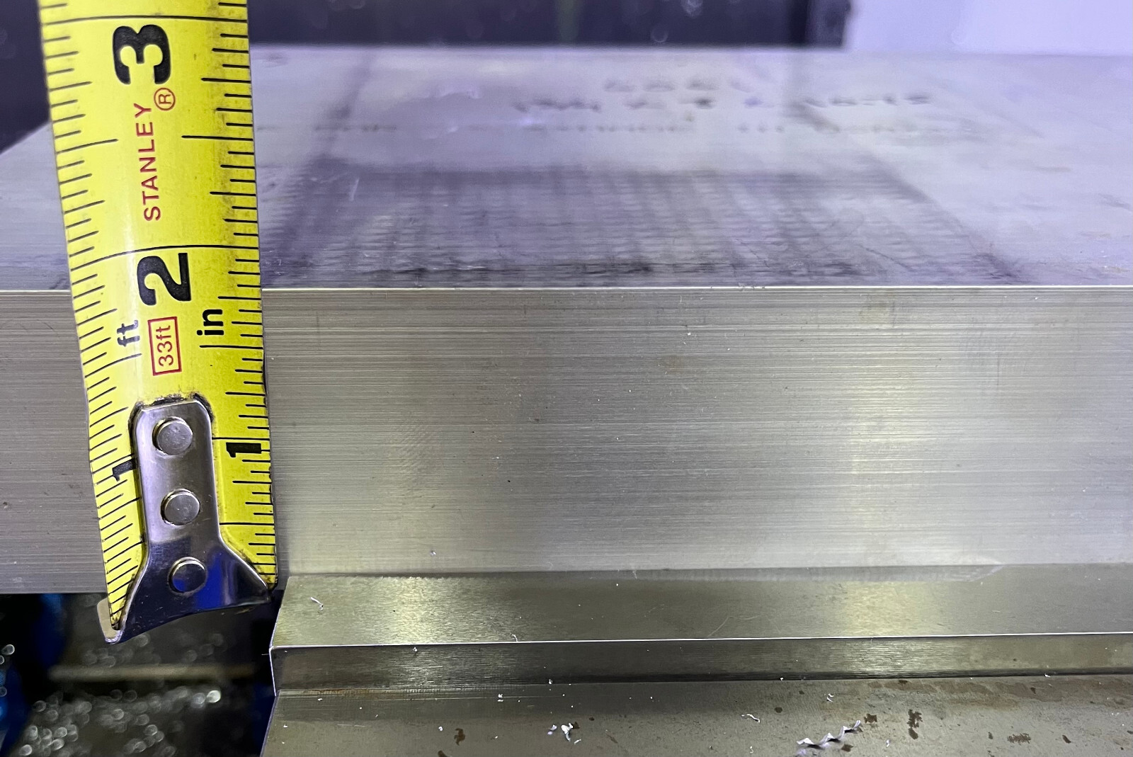 1-3/4″ X 8″ Aluminum 6061 Extruded Flat Bar 10.75″ long CNC Milling
