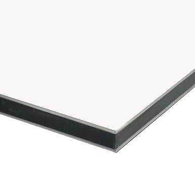 0.118″ (3mm) x 12″ x 24″, Aluminum Composite Sheet, Matte White