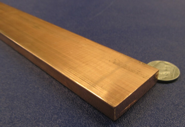 110 Copper Bar 1/2 Hard, 3/8″ Thick x 1 1/2″ Wide x 6 Ft Length
