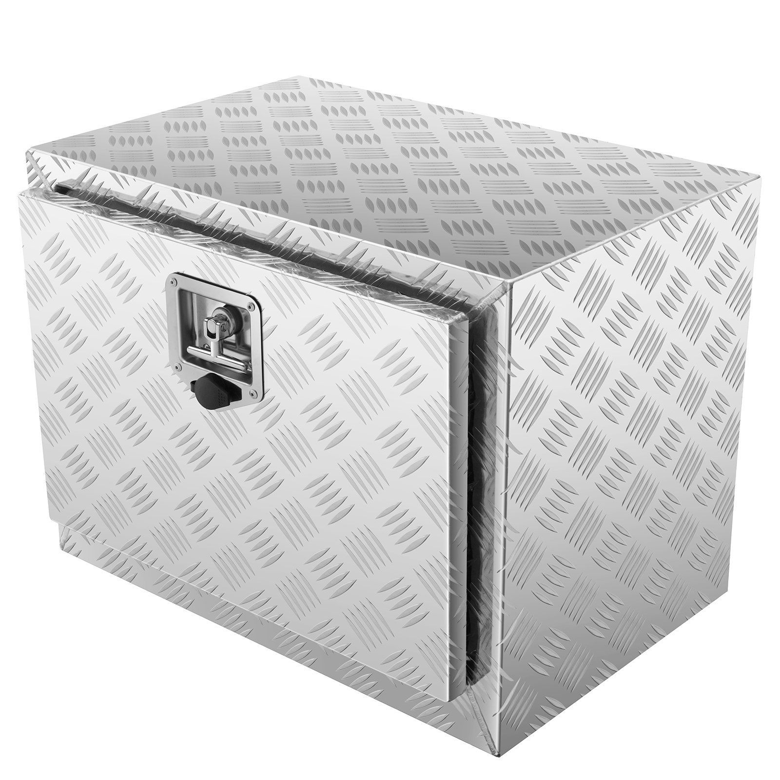 24x14x16in Waterproof Aluminum Diamond Plate Truck Box 333lb & Lock