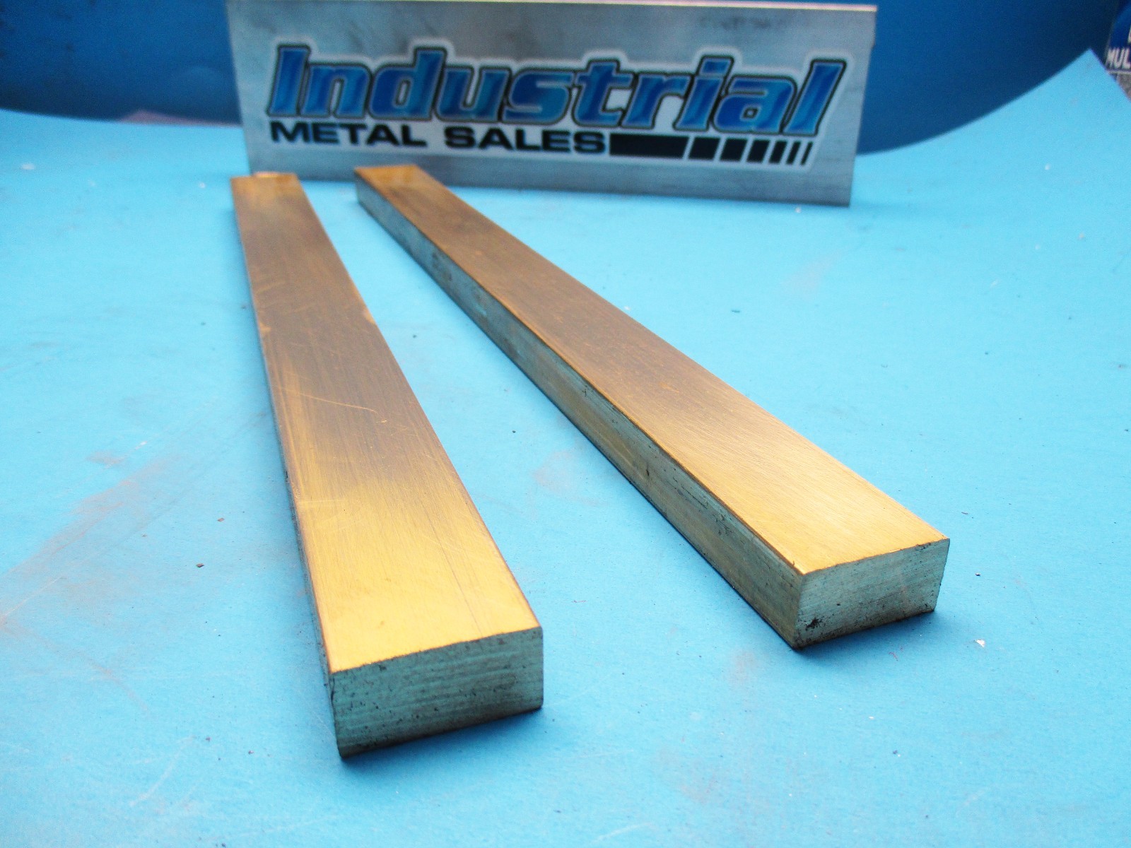 1/2″ x 1″ x 12″-Long 360 Brass Flat Bar –>.500″ x 1.0″ 2 PACK MILL STOCK