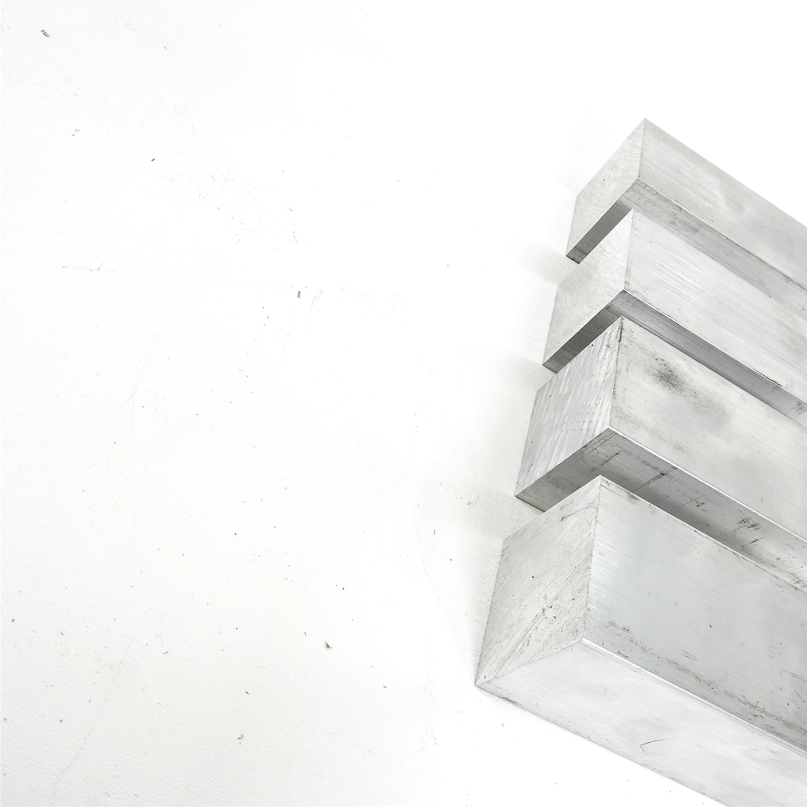 2.25″ x 3″ Aluminum 6061 FLAT BAR 3.25″ Long new mill stock QTY 4 sku K103*