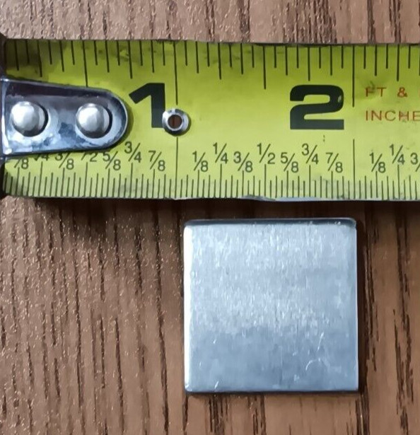 100PCS ALUMINUM 5052 .08″ x 1″ x 1″, SCRAP, WELDING, ARTS & CRAFTS
