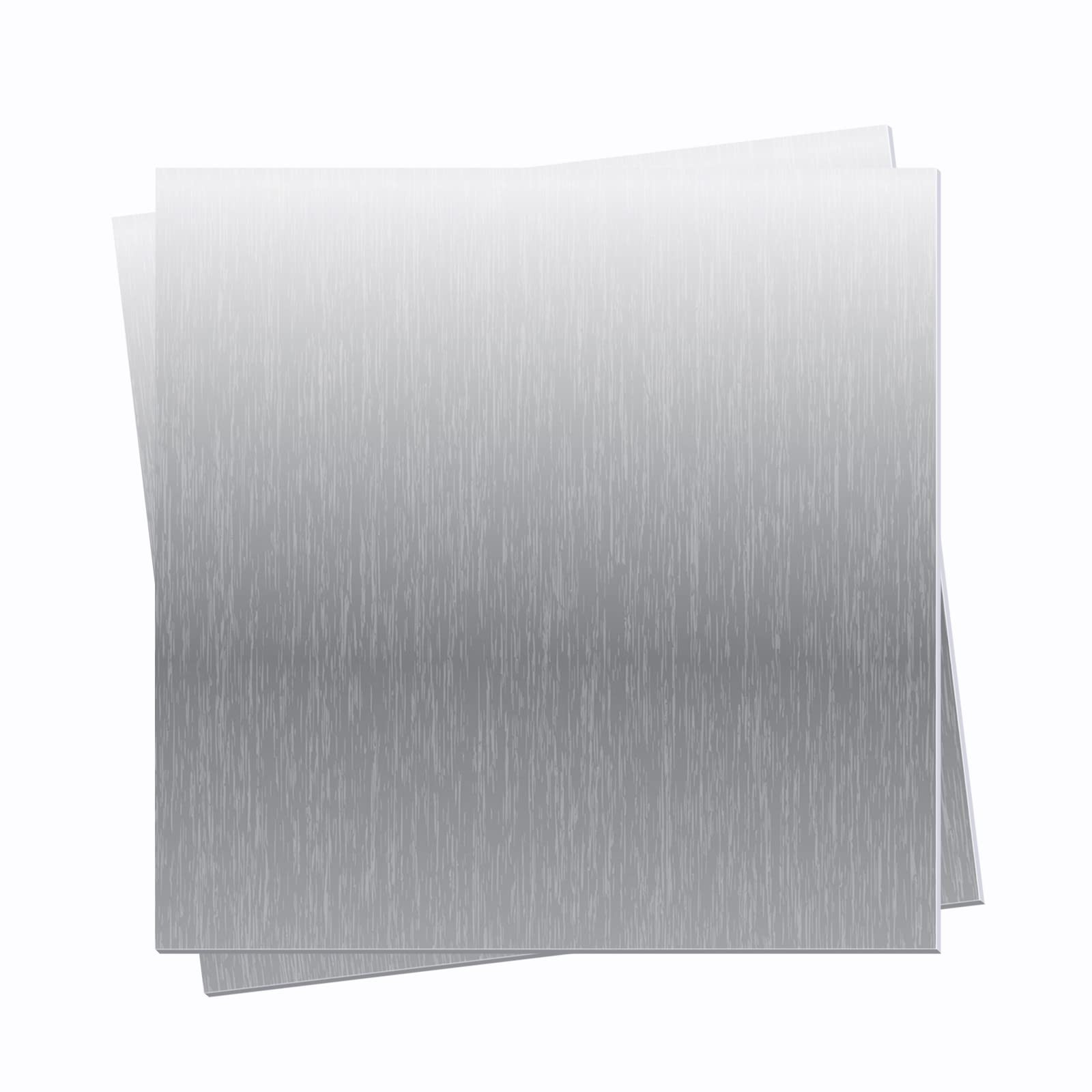 Thin Aluminum Sheet Metal Plates 6×6 Inch 24 Gauge Crafting 2 Pack