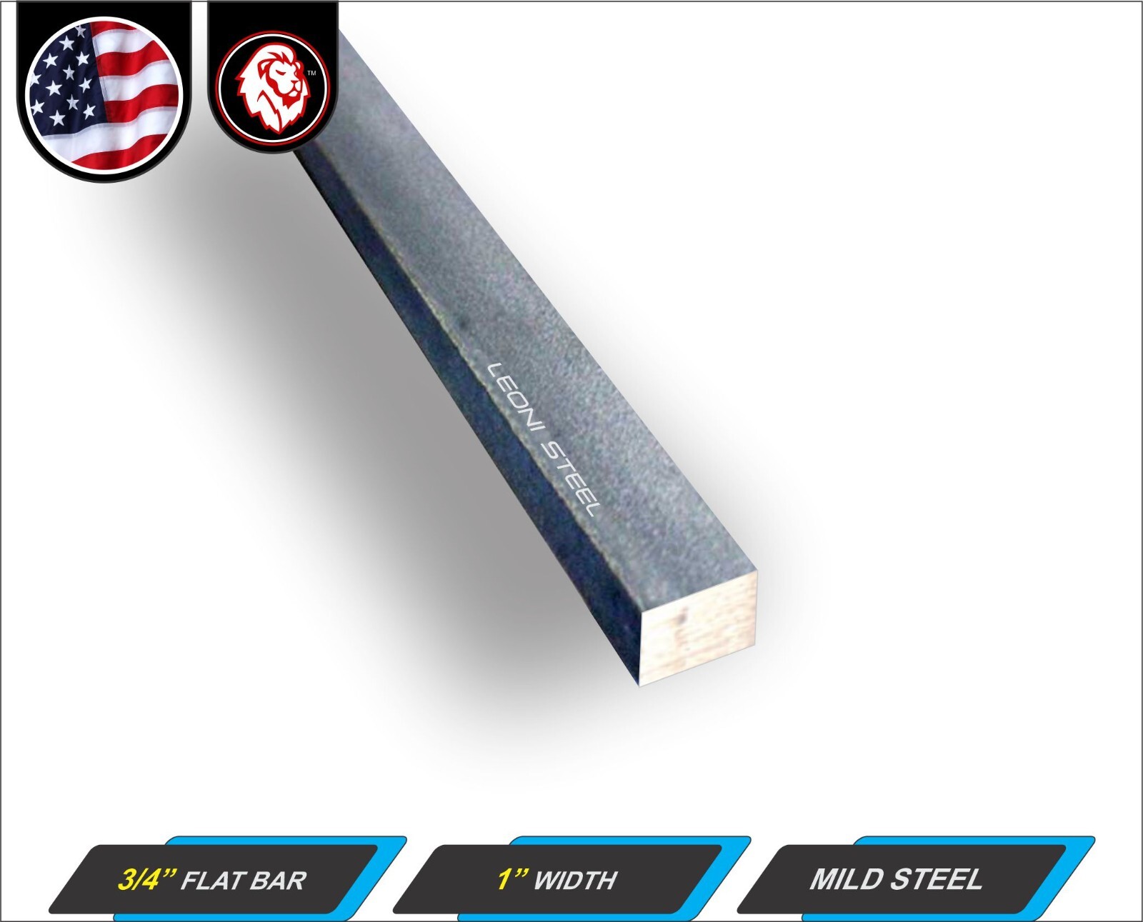 3/4″ x 1″ Metal Flat Bar – Mild Steel – Metal Stock – 11″ inch Long