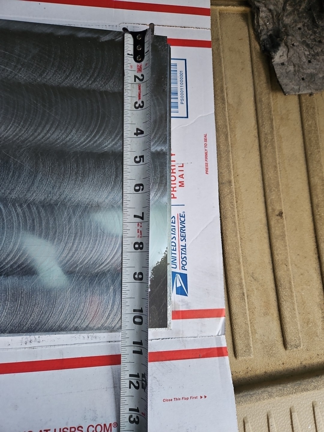 KAISER aluminum plate 6061-T651 3/4″ X 14-1/2″” X 10-1/2″ Made In USA
