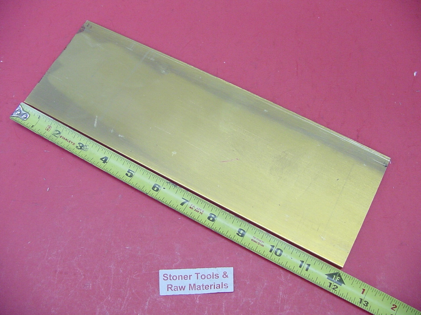 1/2″ x 4″ C360 BRASS FLAT BAR 12″ long Solid Plate Mill Stock H02 .50″x 4″ New