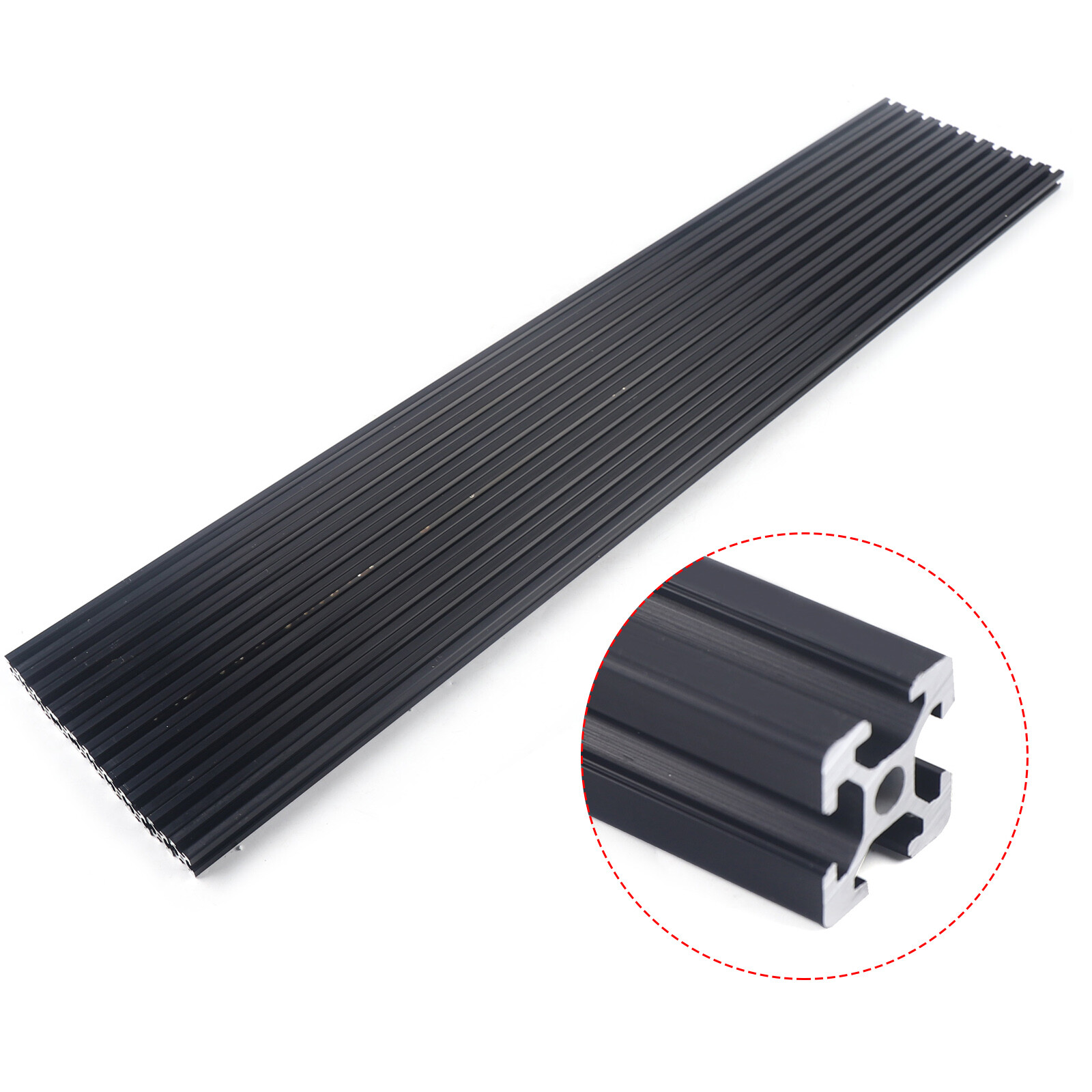 10 Pack Set 2020 Black T-Slot Aluminum Extrusion For CNC 3D Printer – 10X 1M
