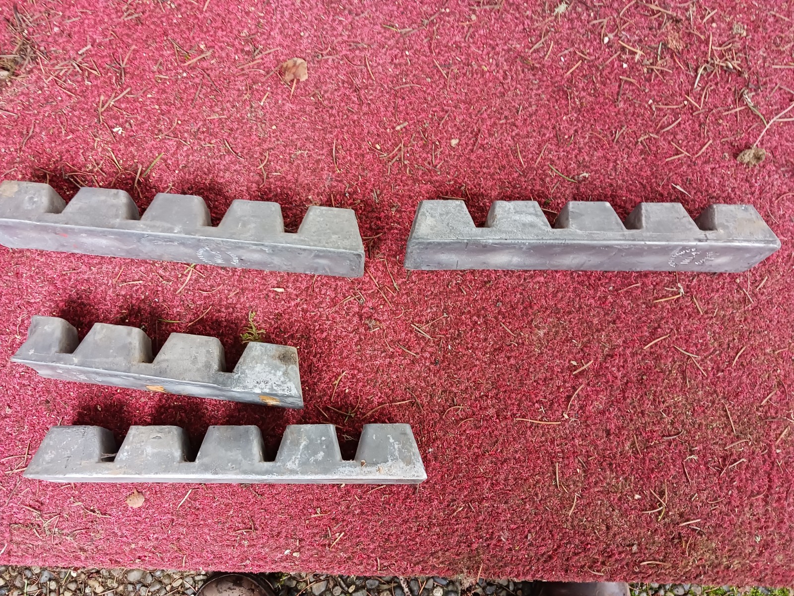 Babbit #4 Non-Ferrous Alloy Ingots Lot of 3.5. Unknown composition. Lead? ~29 lb