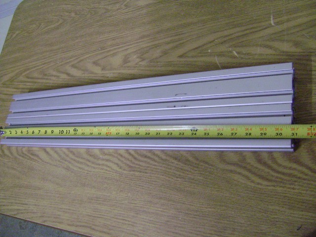 1.5″ X 3″ 80/20 T-SLOT ALUMINUM EXTRUSION 1.5″ X 3″ X 30.75″ LOT OF 2