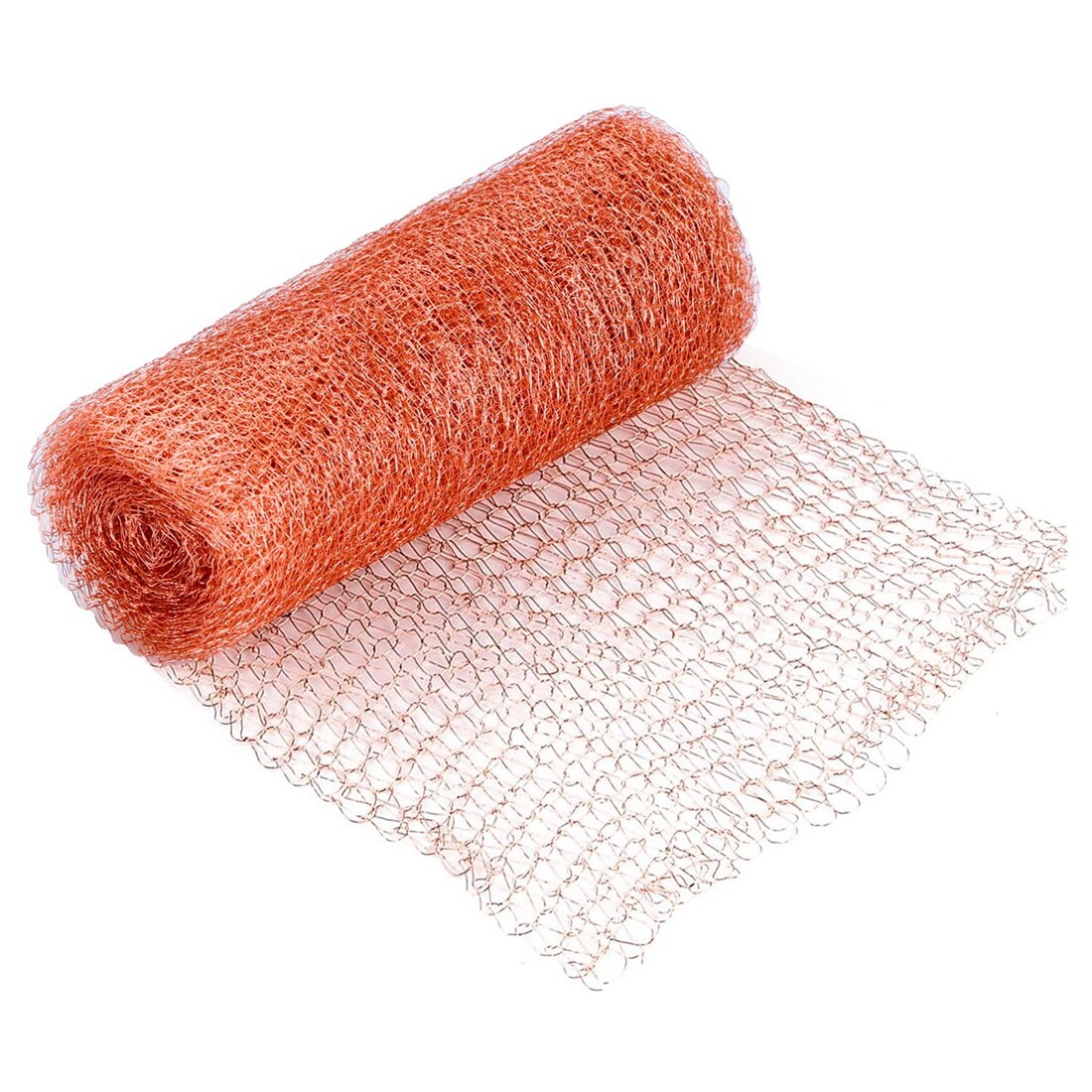 Flexible Woven Wire Mesh Pure Copper Fill Fabric for Garden Gap Hole 5in x 10ft