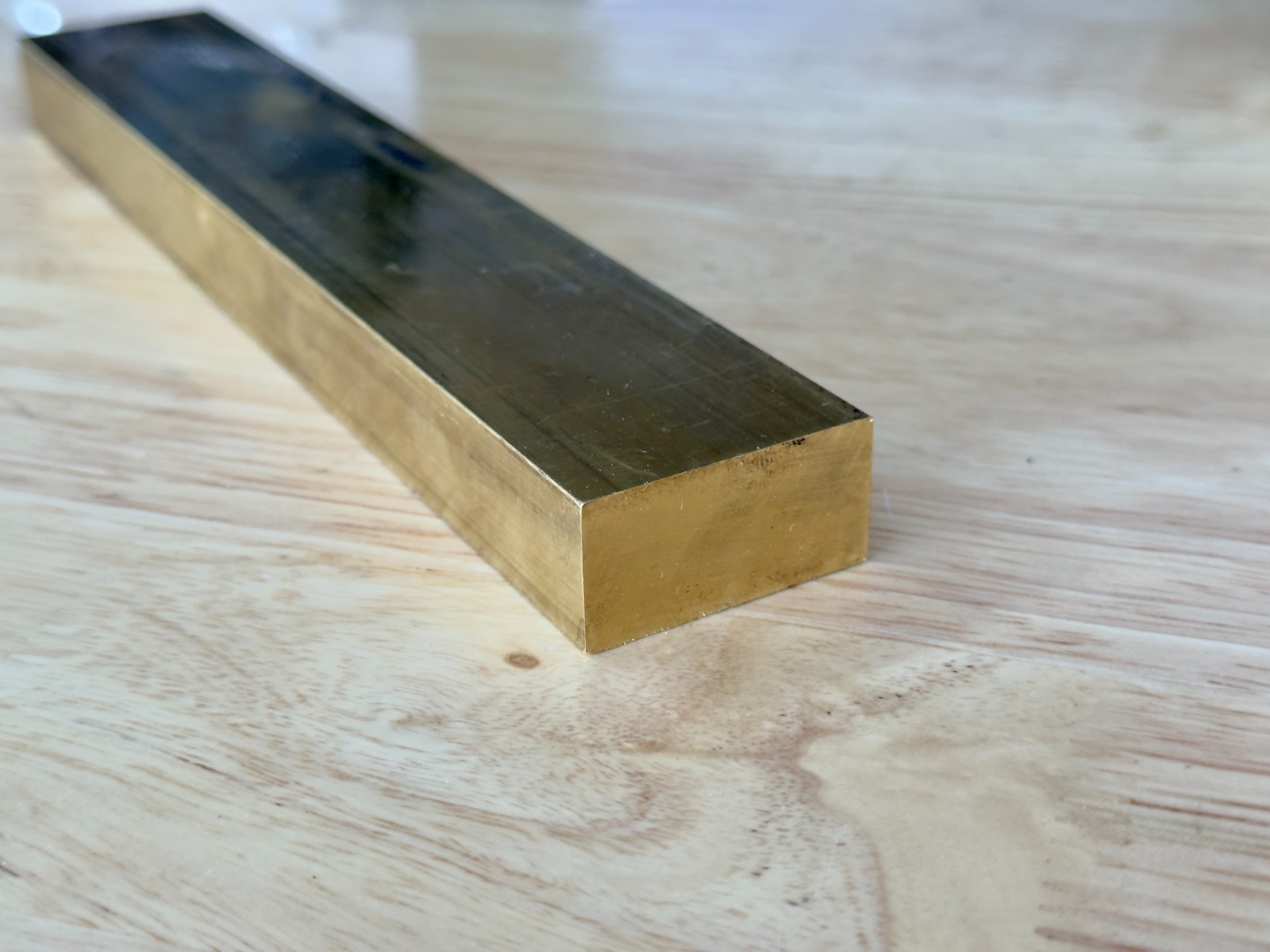 1-1/2″ x 3/4″ x 8.5″ C360 Brass Flat Bar Solid Brass Mill Stock