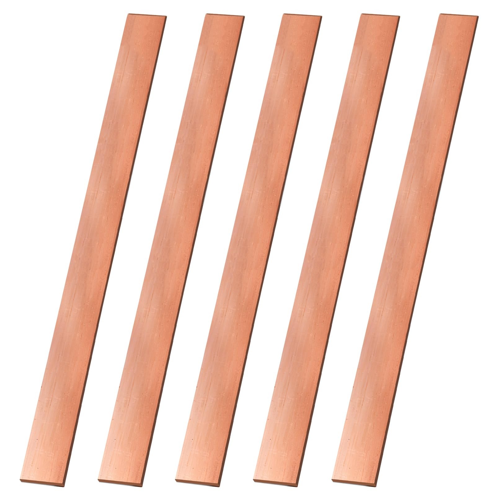 5 PCS C110 Copper Flat Bar 0.04×0.6×15.7 Inch 1.0x15x400mm DIY Battery Tool