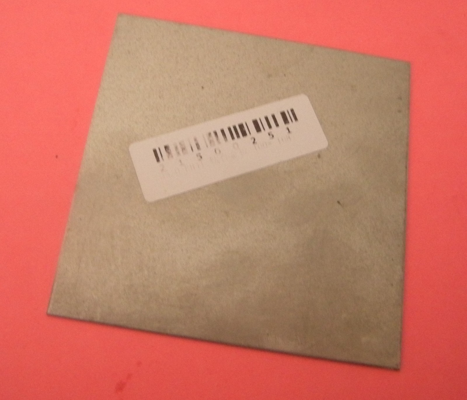 Titanium 1mm Thick Grade 2 4″ x 4″