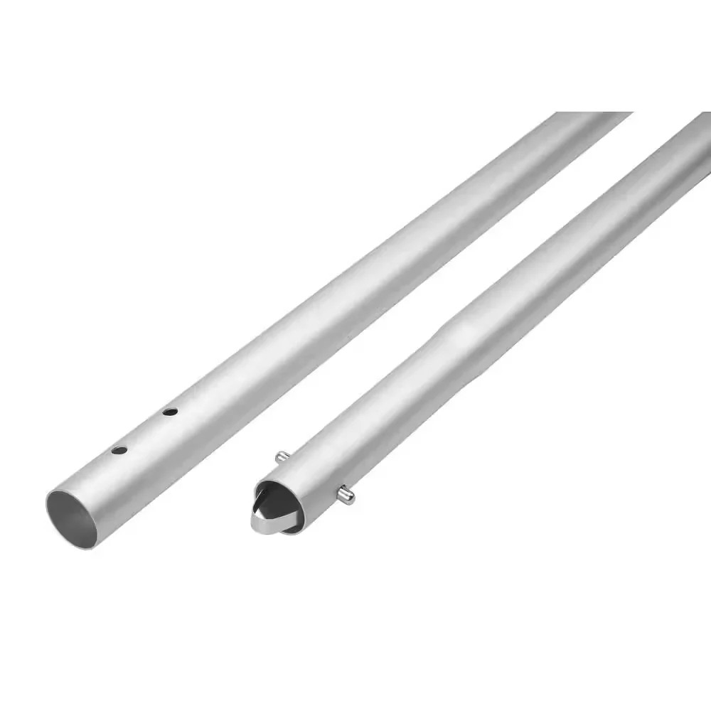 6 ft x 1-3/4 in Aluminum Swaged Button Handle for Concrete Tools 57548