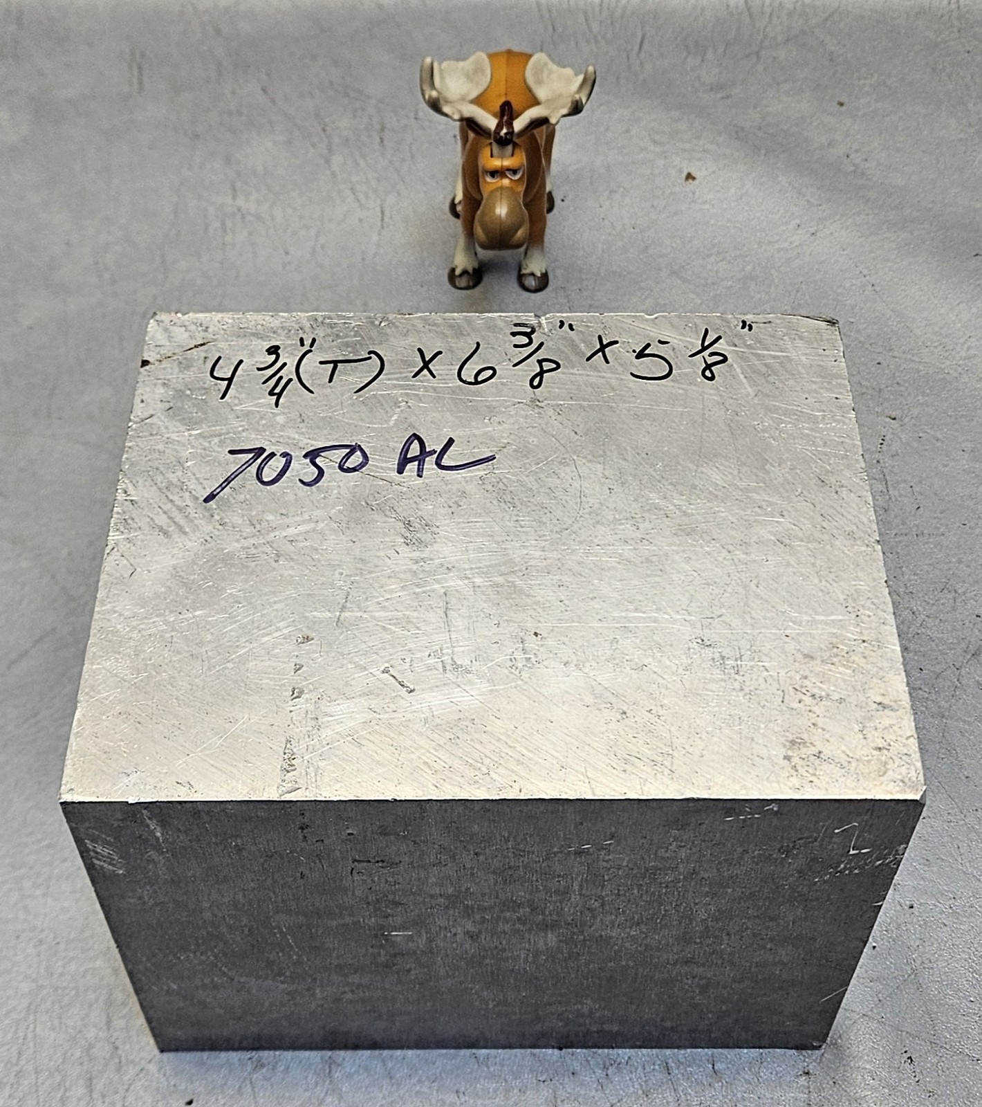 4-3/4″ x 6-3/8″ x 5-1/8″ Aluminum Block Bar Stock 7050 Aluminum 16lbs