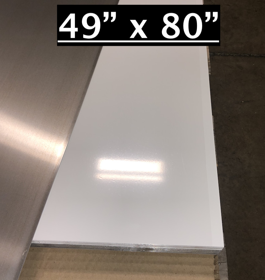 49″ x 80″ White Aluminum Sheet, Flat .030” Thick – Cargo Trailer Repair, Etc.