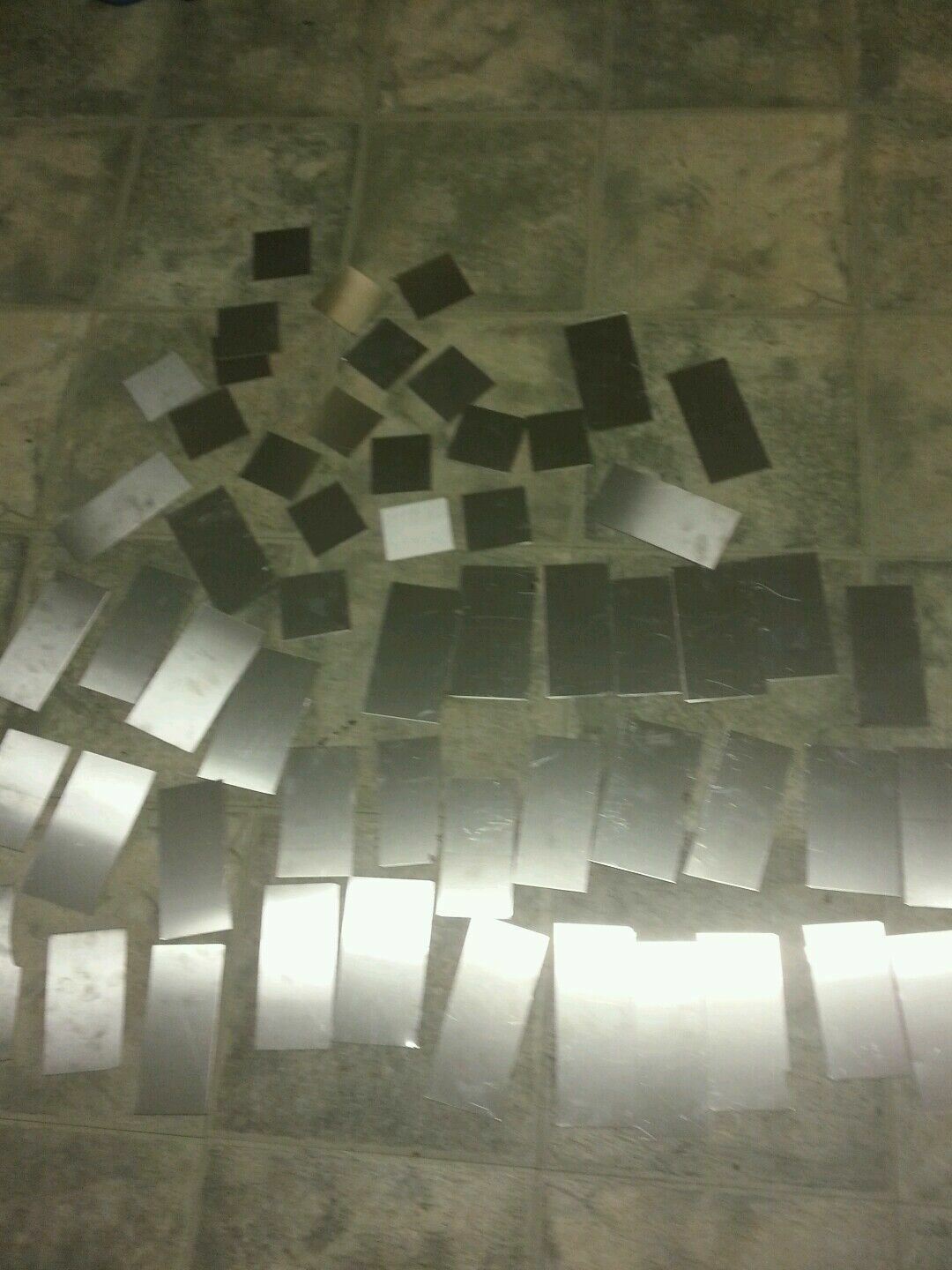 30 piece lot 304 316 Stainless steel scrap 24 gage Plate various sizes 2″ to 6″