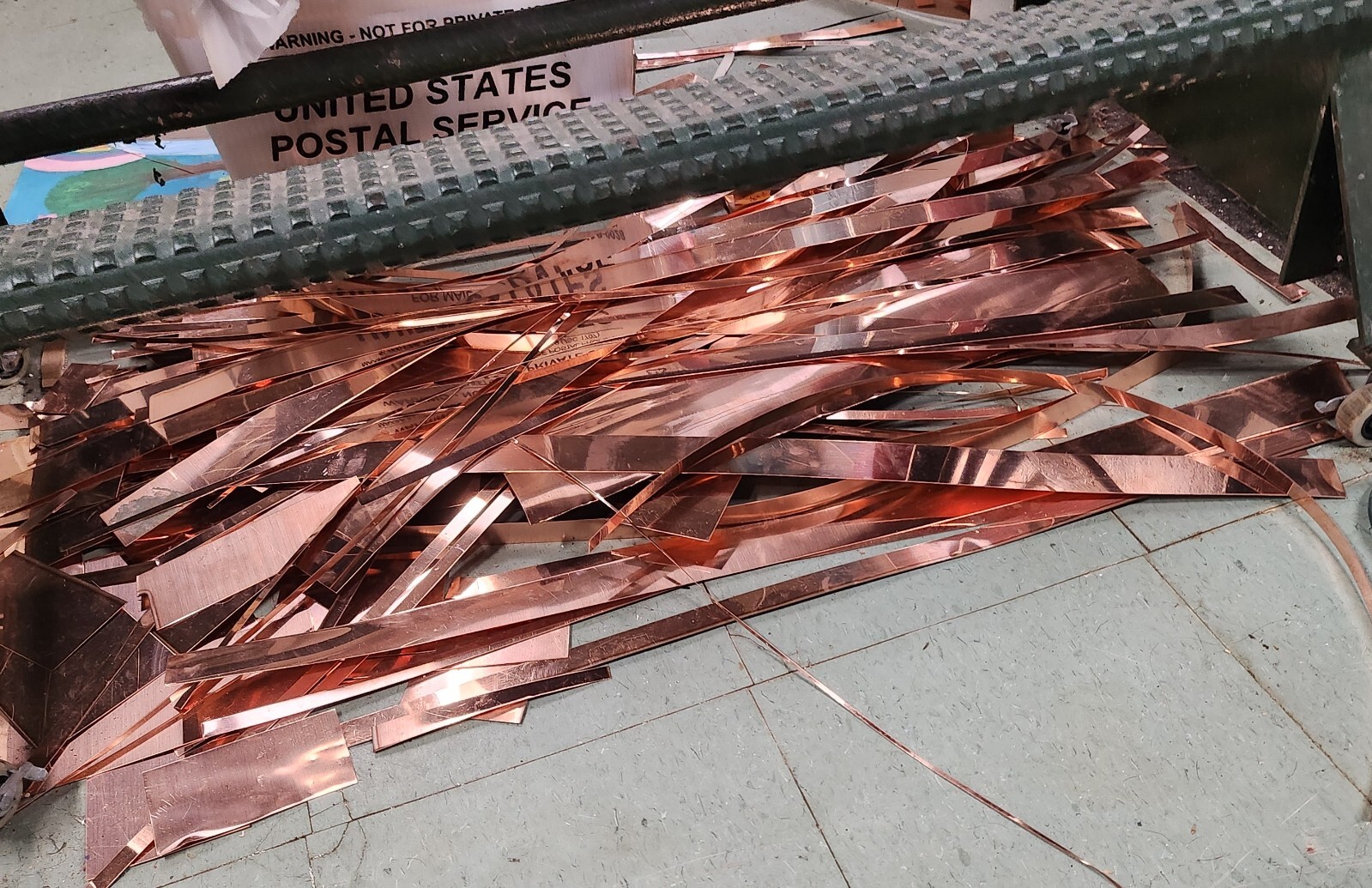 scrap copper sheet metal 1 POUND C110 pure copper 16 ounce 22 gauge