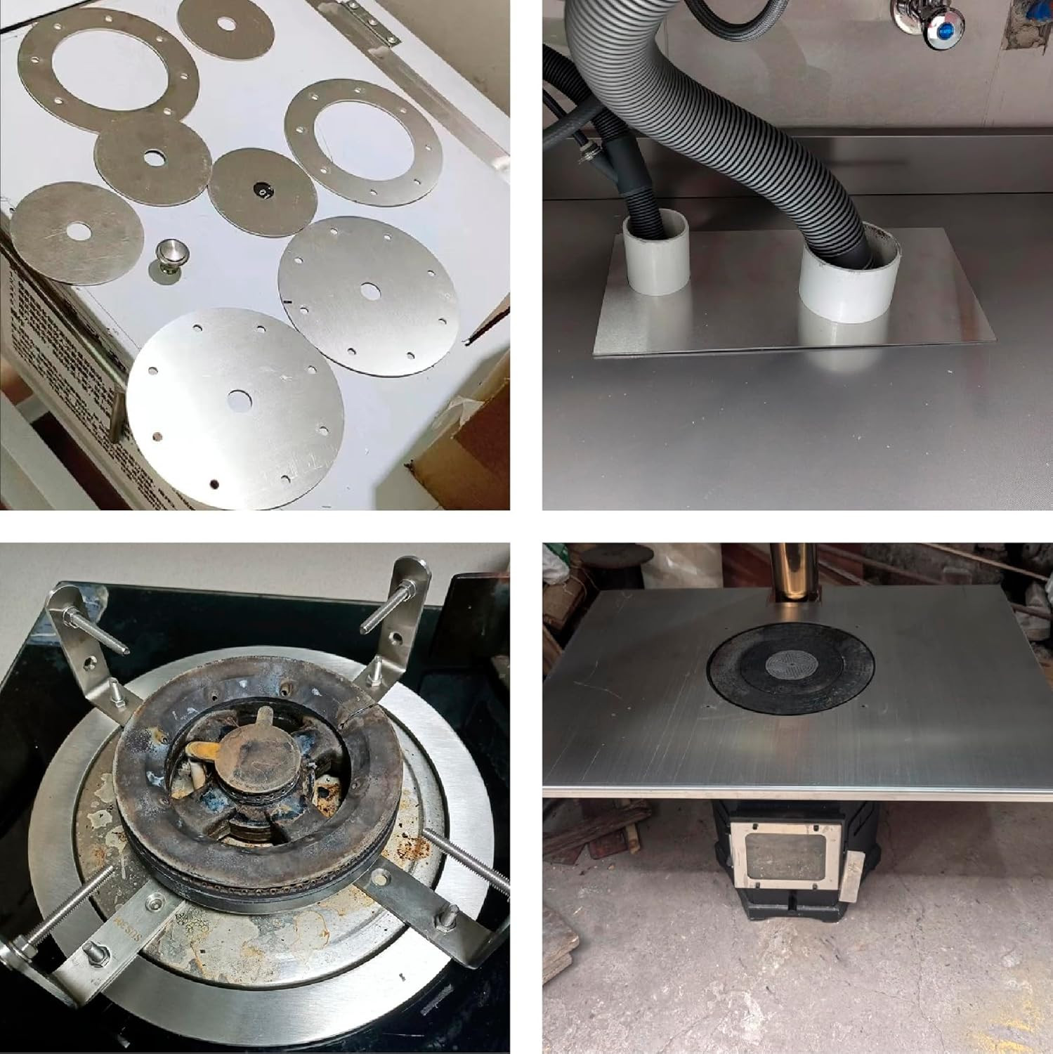 2PCS 304 Stainless Steel Sheet Metal 15Cm X 15Cm X 1Mm, Thickness 1Mm, 304 Squar