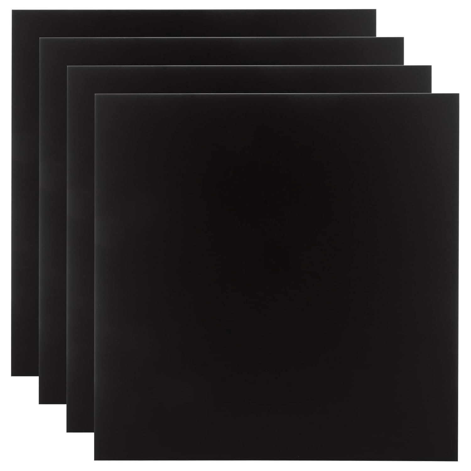 4PCS 12 x 12 x 1/32 (0.04”) Inch Anodized Aluminum Sheet, Black Aluminum Engravi