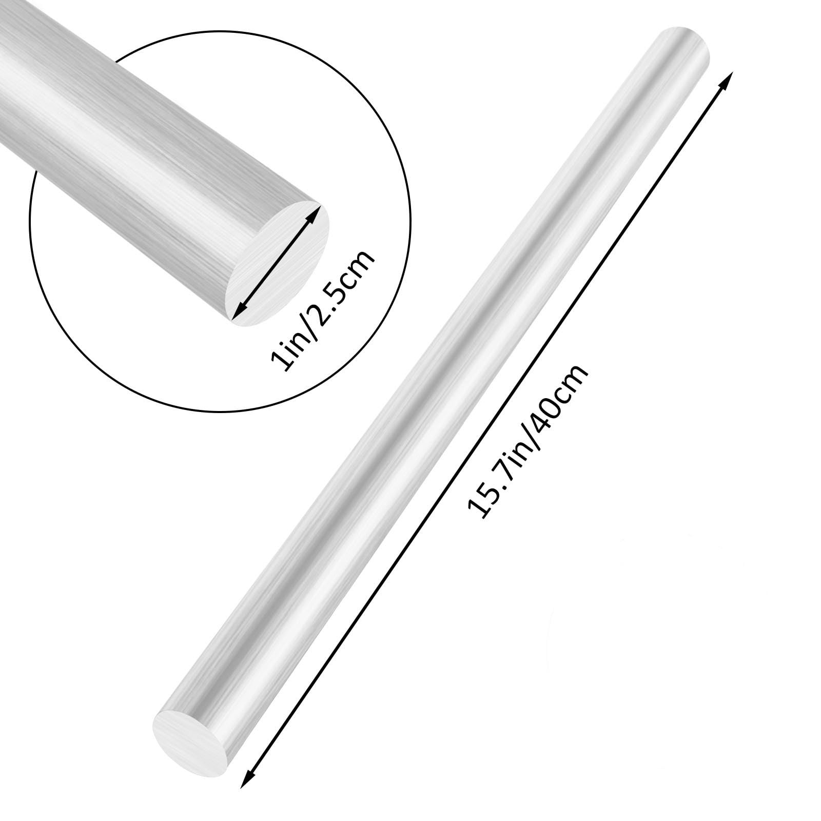 Solid Extruded Lathe Aluminum Round Bar Stock 6061 Rods 1 In x 16 In 3 PCS