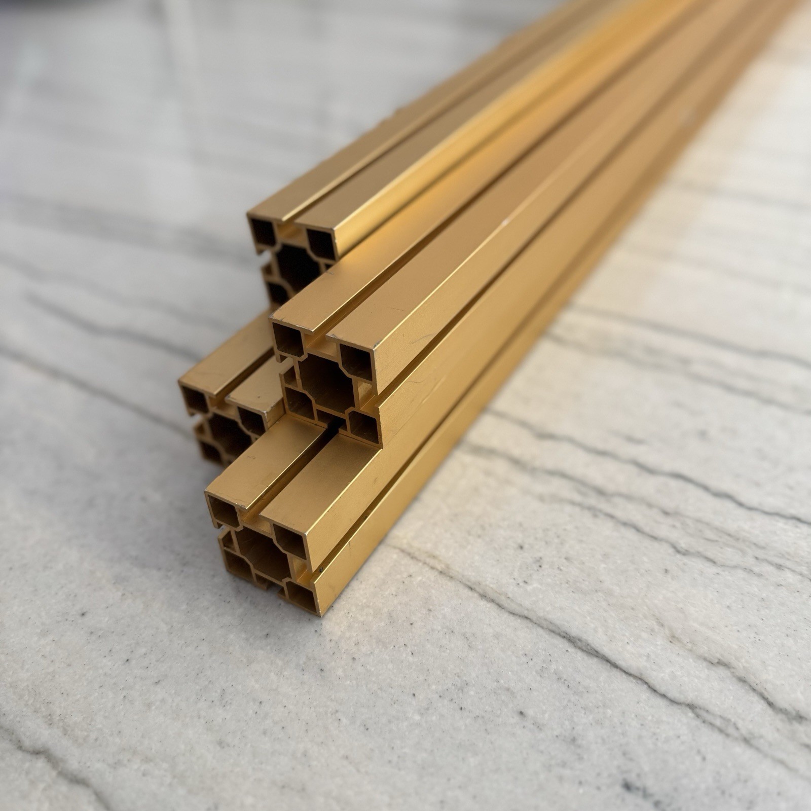 4pcs 4040 T Slot Aluminum Extrusion 40x40x1200mm, Gold Anodized! CNC 3D Printer