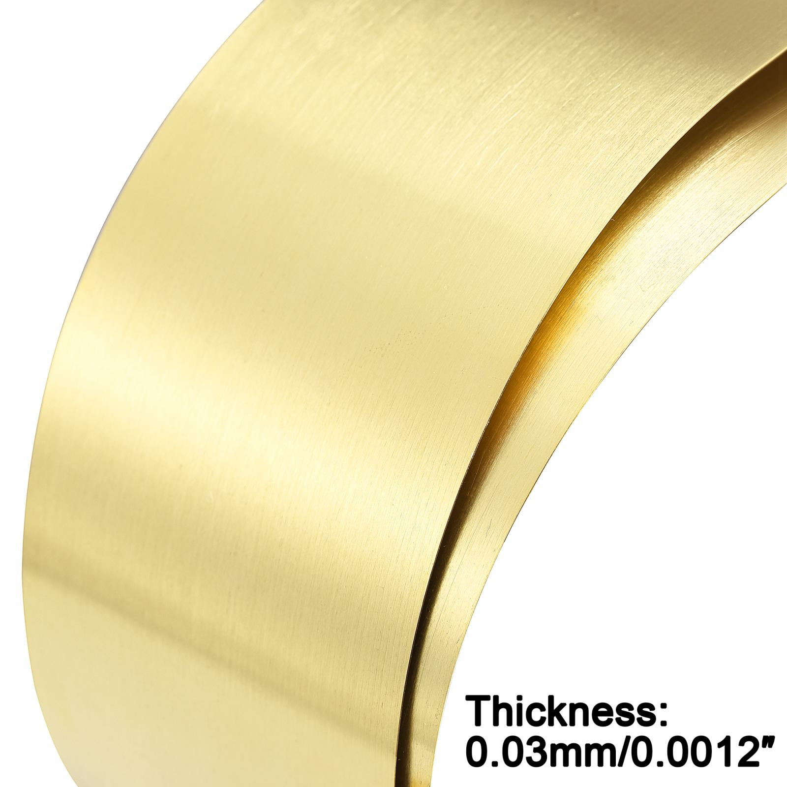 Brass Sheet Roll Metal Foil Plate 39.4“ x 3.9”