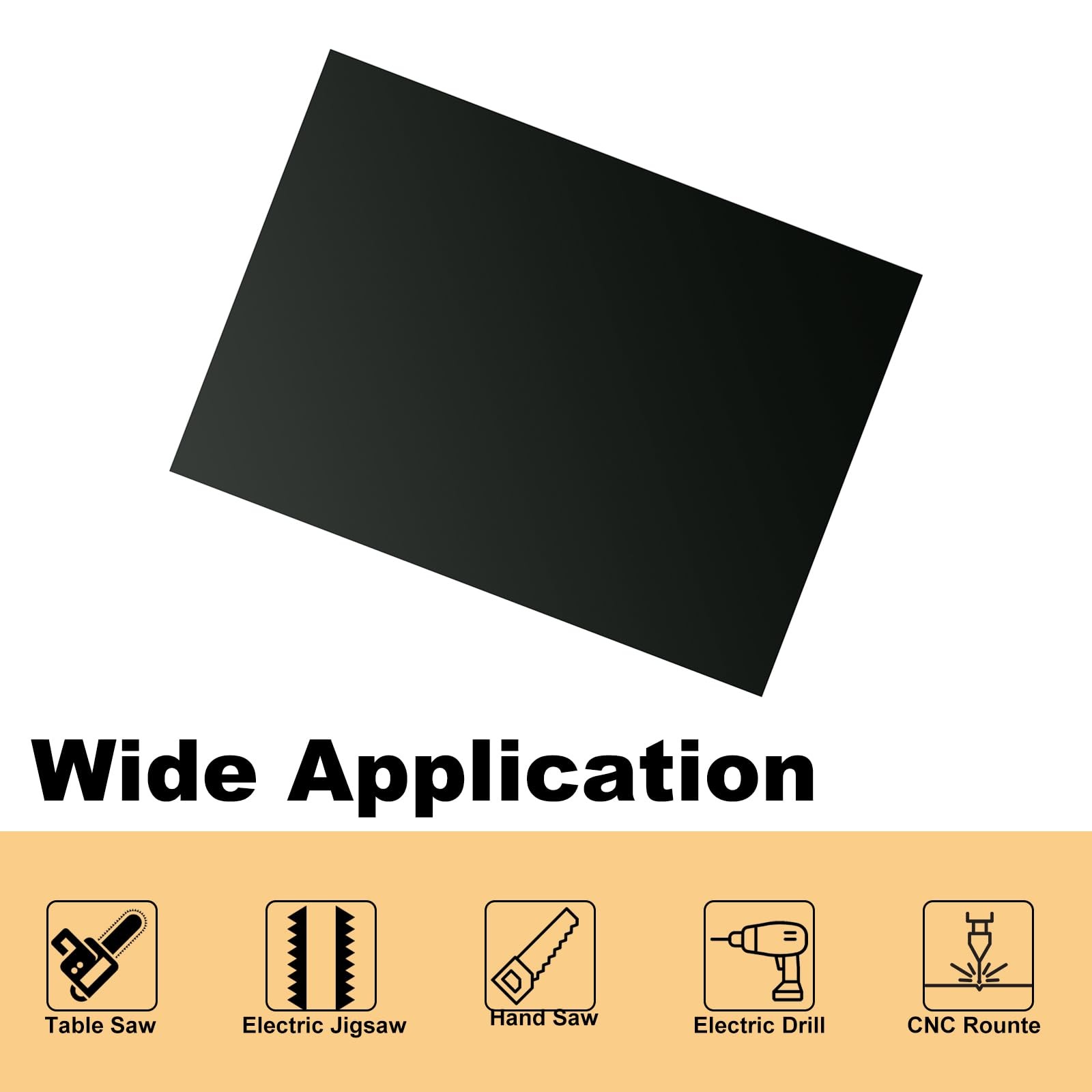 10 PCS Black Anodized Aluminum Sheet 7x5x1/32 Inch 1mm Laser Engraving Plate