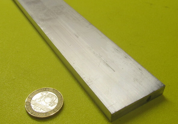 6061 T6 Metric Aluminum Bar, 8mm Thick x 40mm Wide x 3 Ft Length